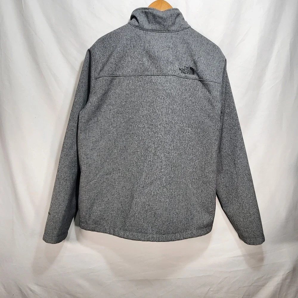 The North Face Mens Jacket Size Large Gray WindWall Windbreaker Lined Pockets
